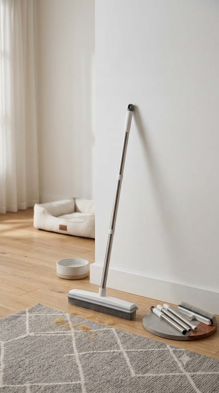 furless rubber pet hair broom